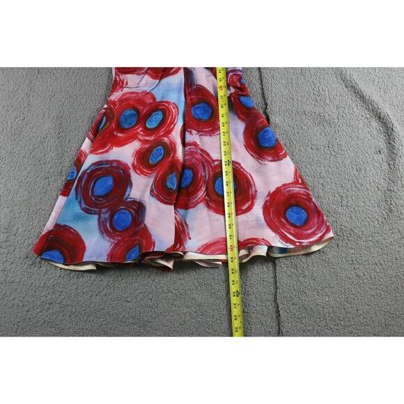 New Marni Dres 42 Abstract Dot Print Mini Buchi Rossi Envers Satin Lacquer - Picture 7 of 7